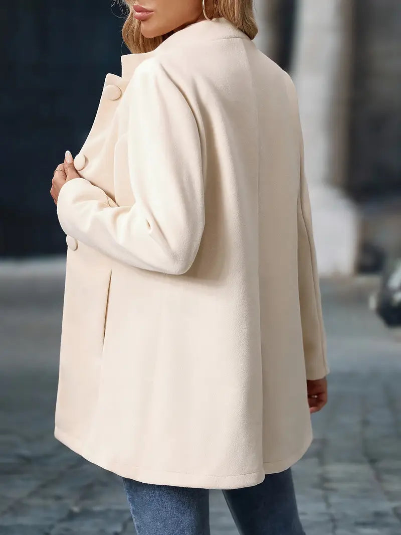 Eleanor | Chic Tailored Stand Collar Winter Coat