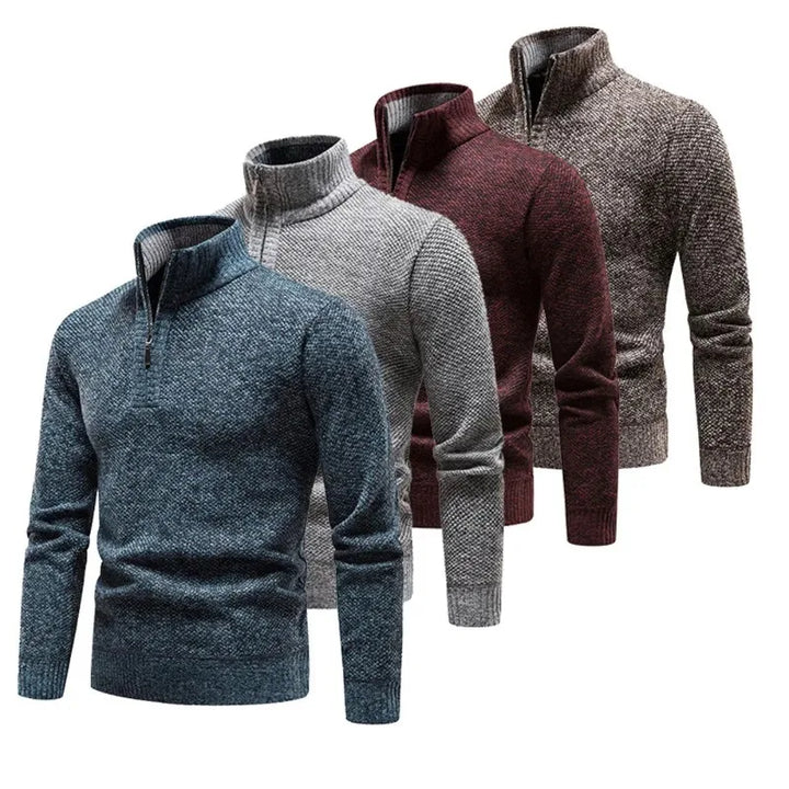 Elias | Cosy Half Zip Mens Knitted Jumper