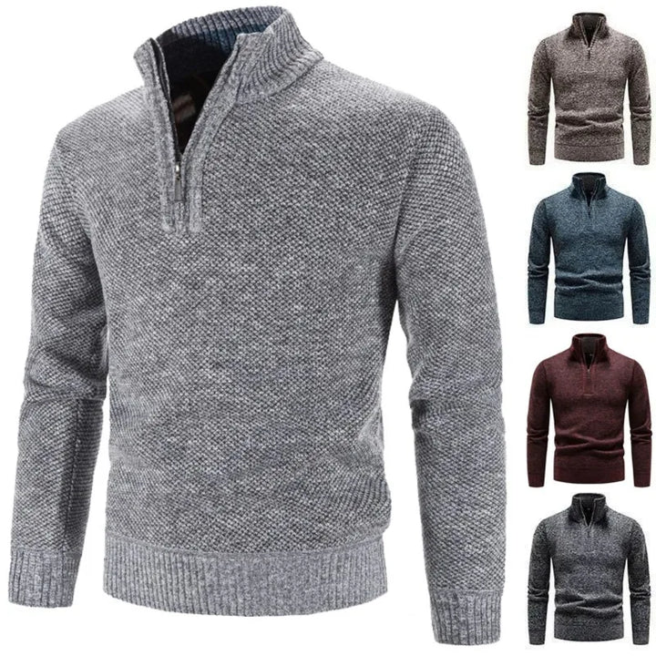 Elias | Cosy Half Zip Mens Knitted Jumper