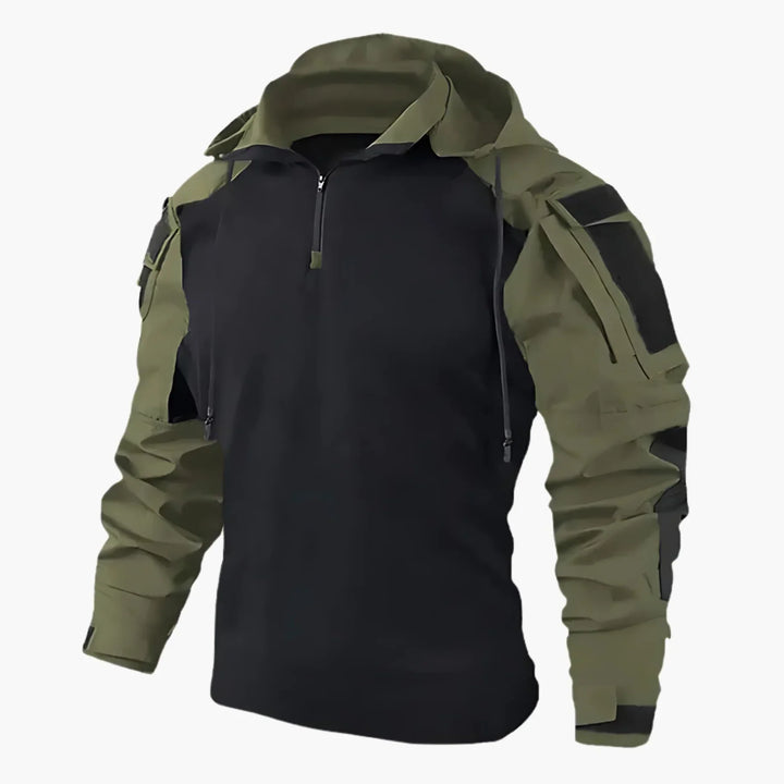 Elijah | Camouflage Quarter Zip Tactical Mens Hoodie