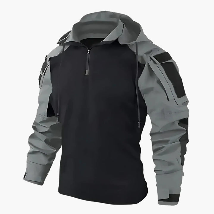 Elijah | Camouflage Quarter Zip Tactical Mens Hoodie