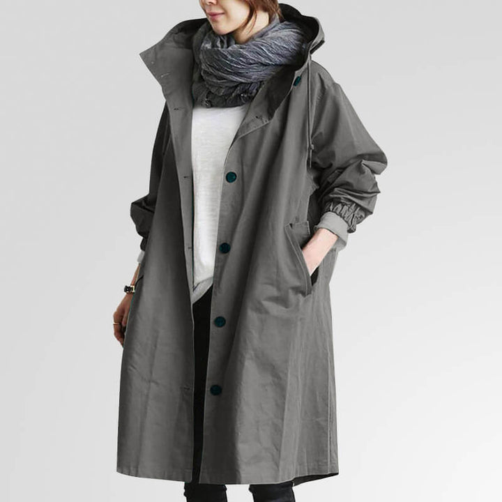 Eliza | Elegant Long Hooded Winter Coat