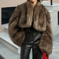 Eliza | Timeless Oversized Open Front Fur Jacket