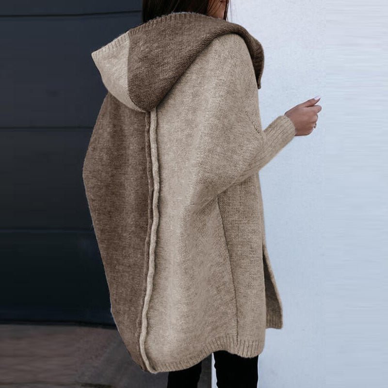 Elizabeth | Cosy Chunky Knit Longline Hoodie Cardigan