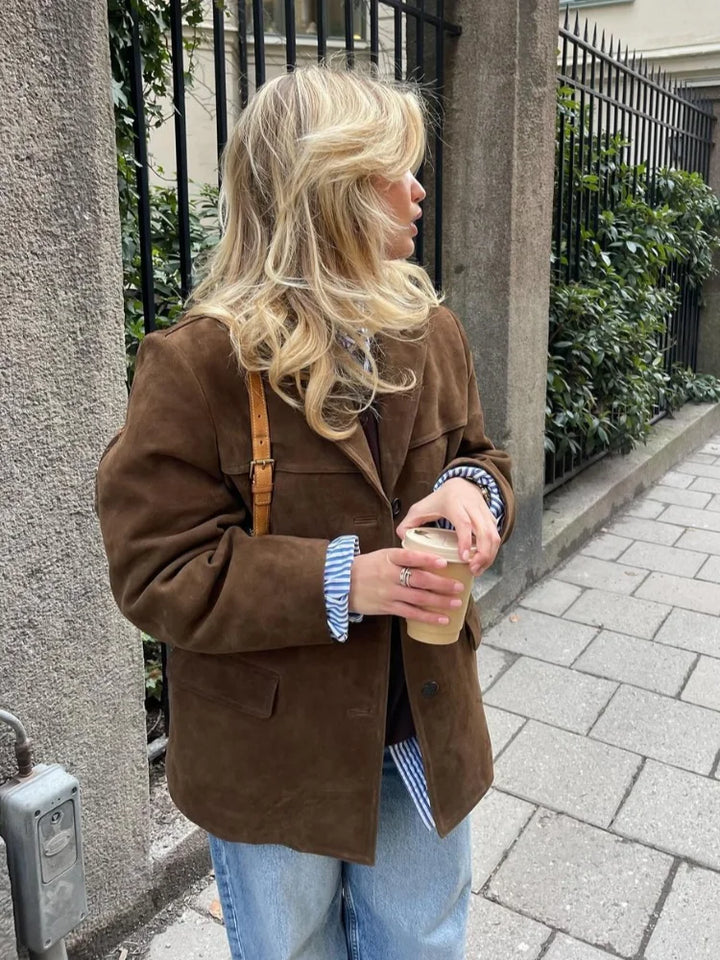 Elizabeth | Polished Oversized Single-Breasted Winter Coat