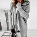 Elizabeth | Sophisticated Chunky Knit Open Front Hoodie Cardigan