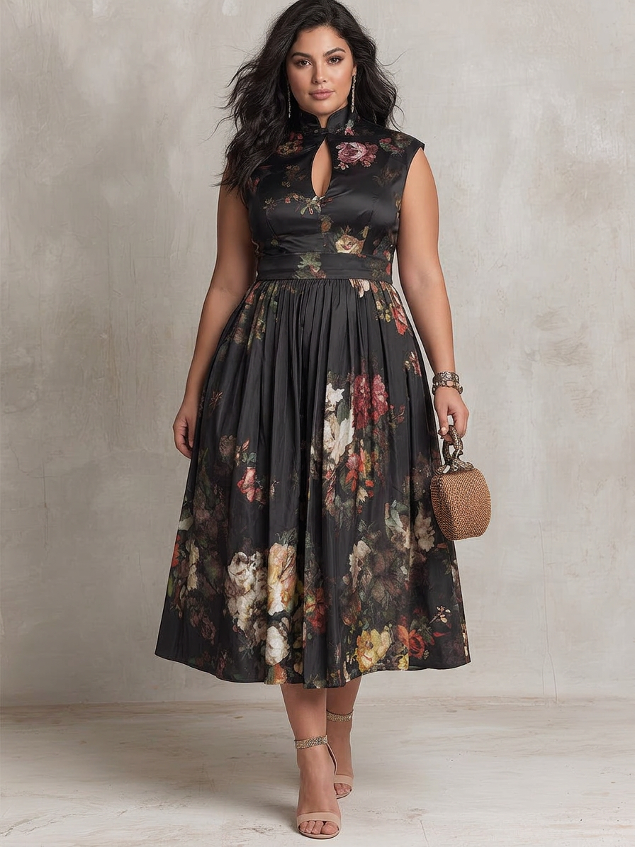 Ellie | Effortless Floral Pleated Party Dresses for Women