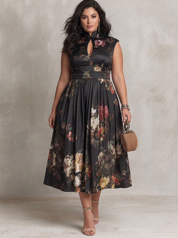 Ellie | Effortless Floral Pleated Party Dresses for Women