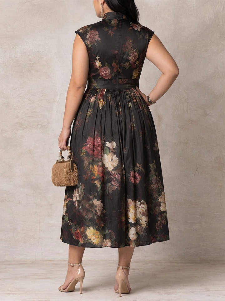 Ellie | Effortless Floral Pleated Party Dresses for Women