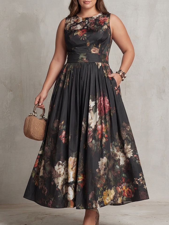 Ellie | Effortless Floral Pleated Party Dresses for Women