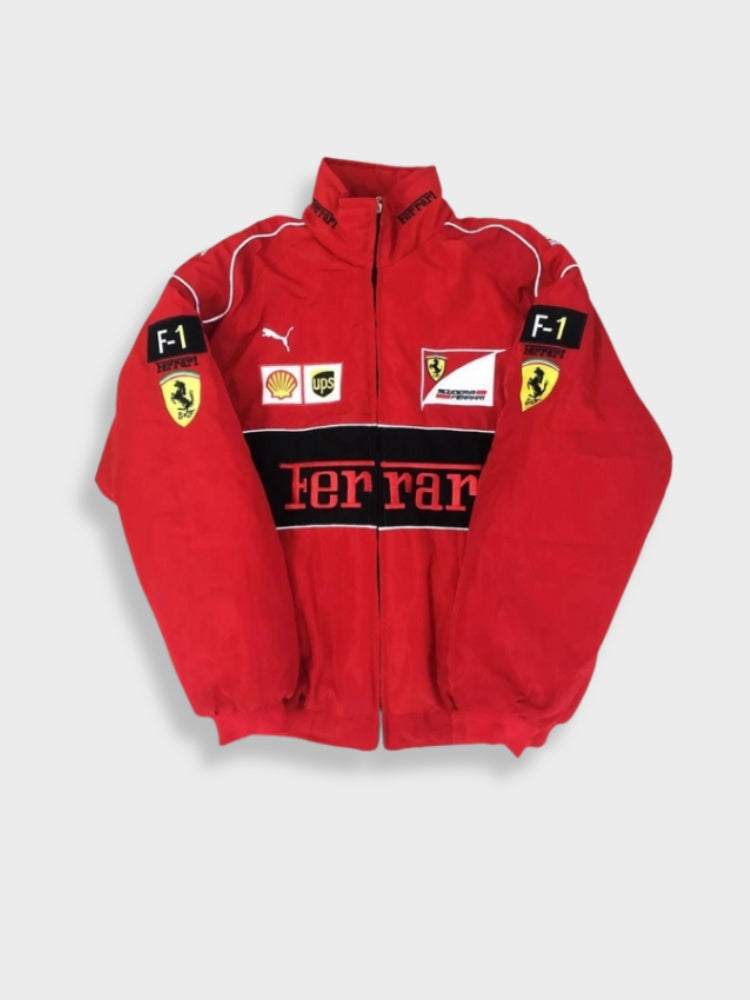 Elliot | Vintage Racing Mens Bomber Jacket with Patches