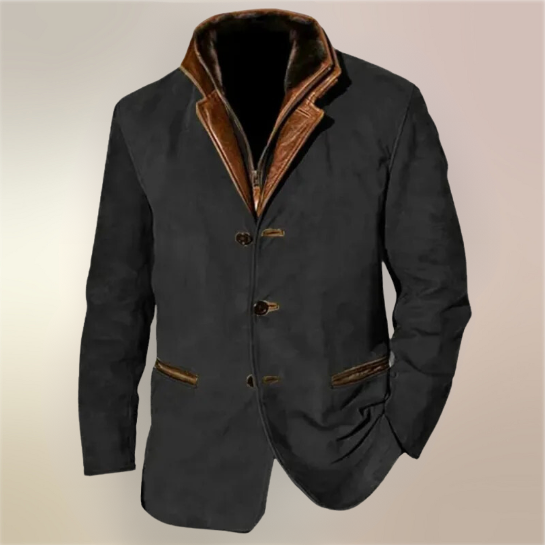 Ellis | Vintage High Collar Mens Winter Jacket