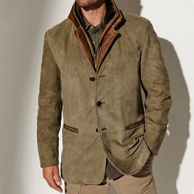 Ellis | Vintage High Collar Mens Winter Jacket