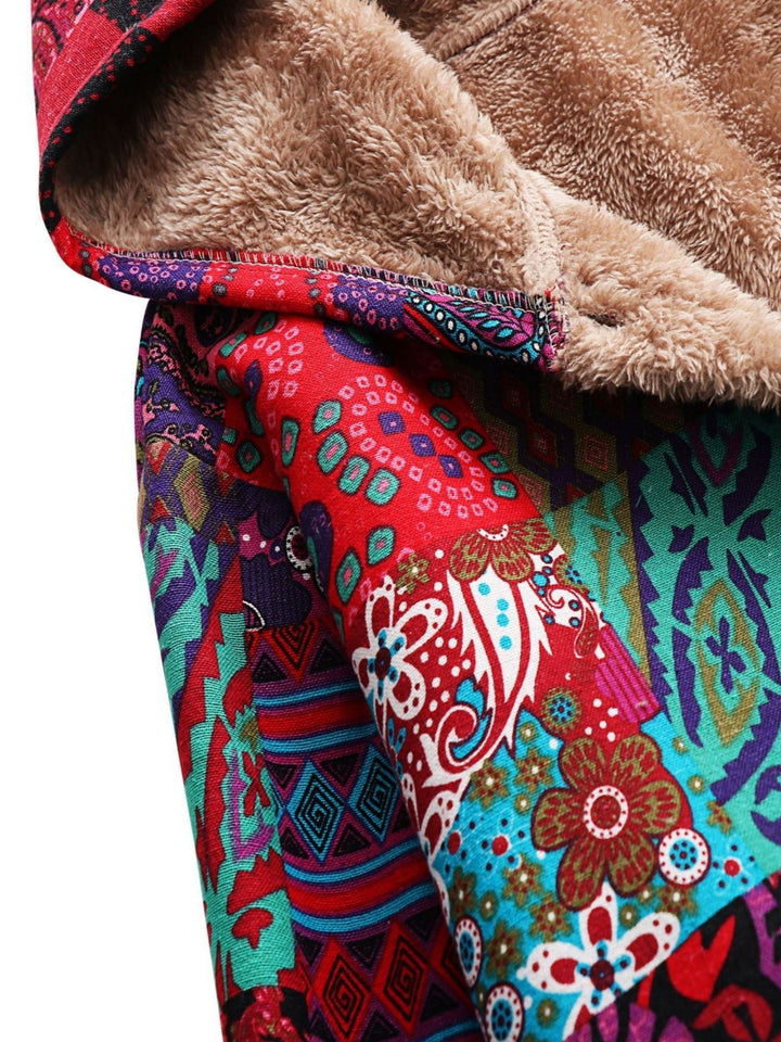 Elodie | Relaxed Patchwork Hooded Longline Quilted Jacket
