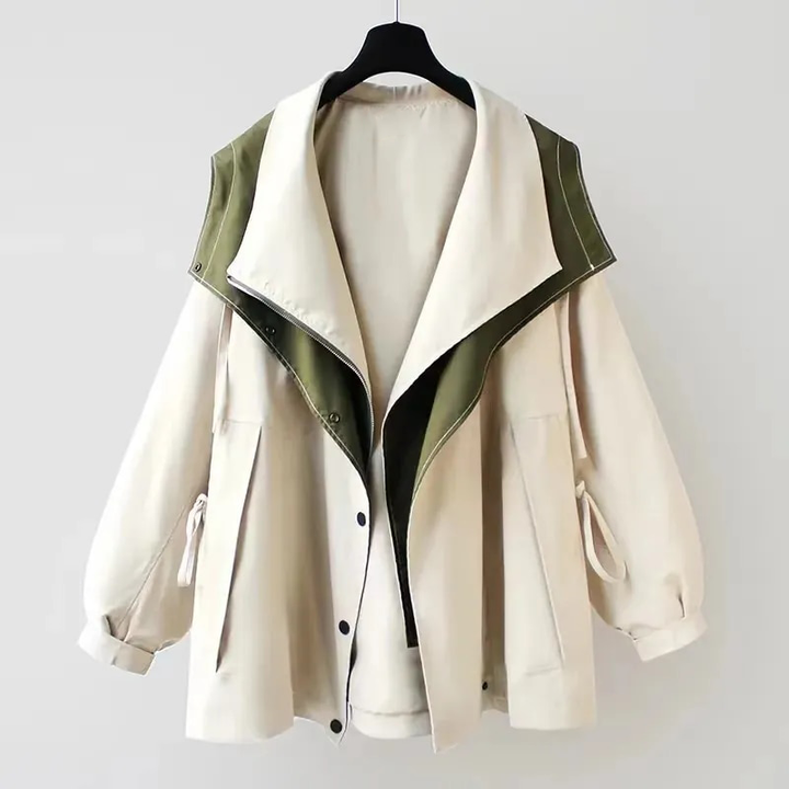 Emilia | Stylish Wide Collar Drawstring Waist Winter Jacket