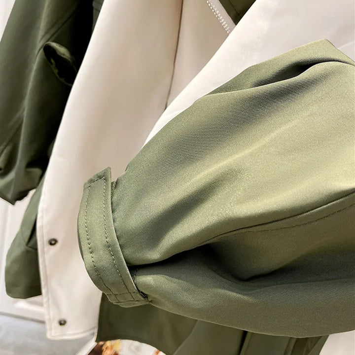 Emilia | Stylish Wide Collar Drawstring Waist Winter Jacket