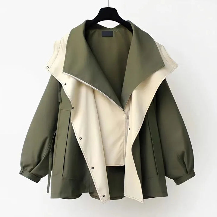 Emilia | Stylish Wide Collar Drawstring Waist Winter Jacket