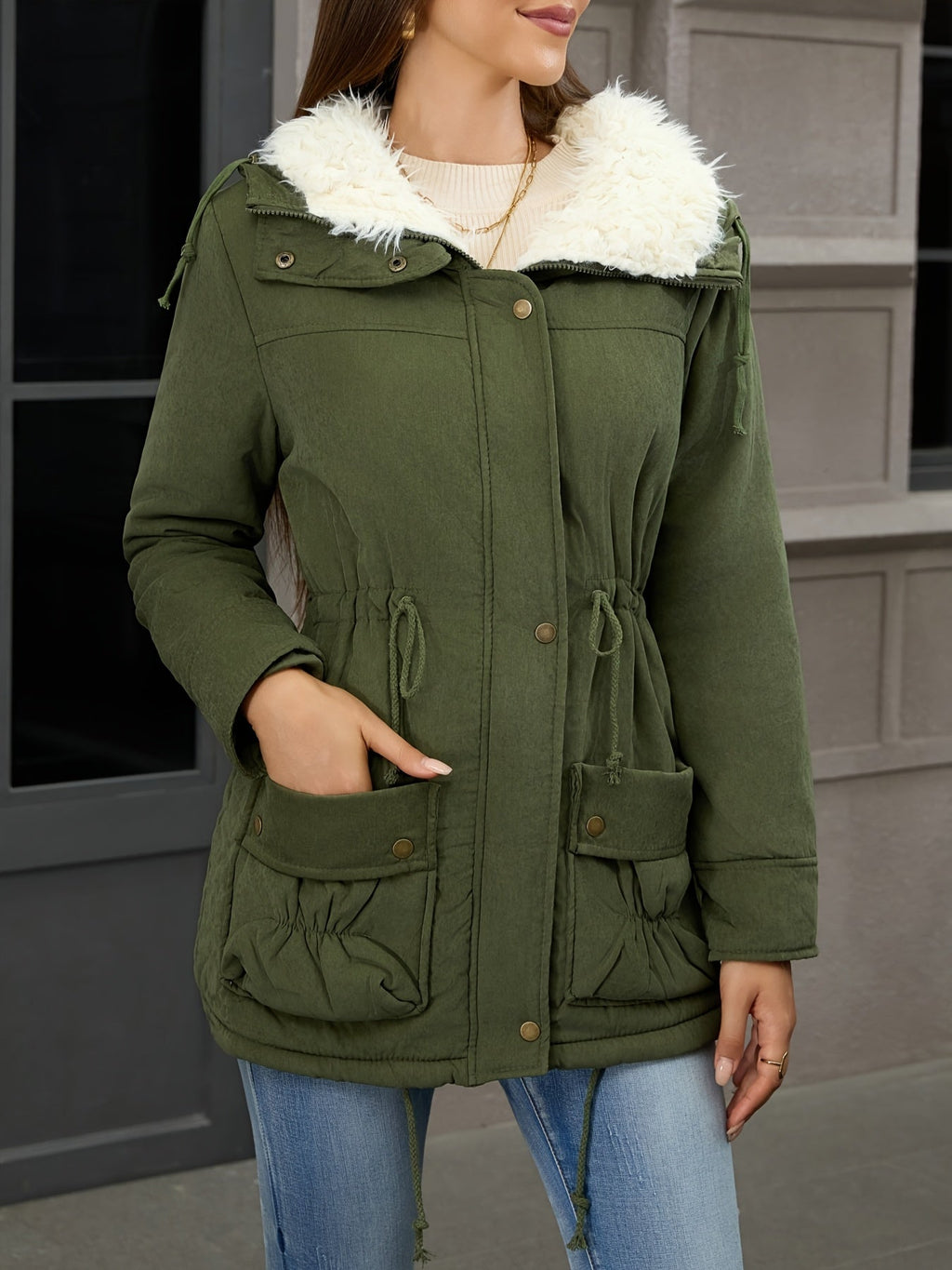Emma | Classic Hooded Fur Jacket Parka