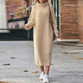 Emma | Effortless Ribbed Turtleneck Jumper Dress