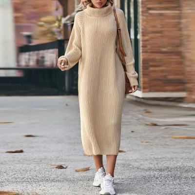Emma | Effortless Ribbed Turtleneck Jumper Dress