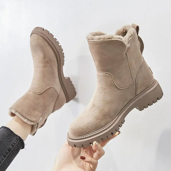 Emma | Plush-Lined Side Zip Winter Boots