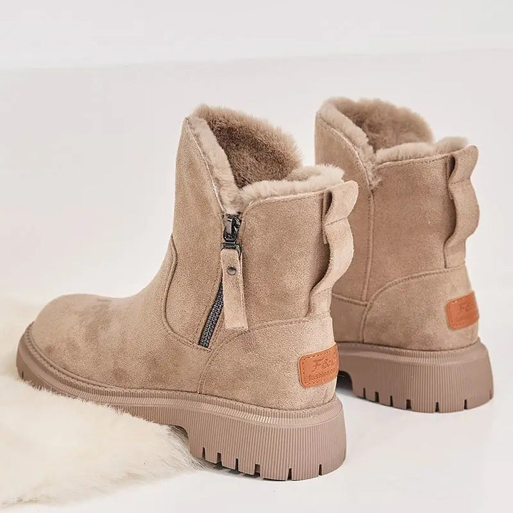 Emma | Plush-Lined Side Zip Winter Boots