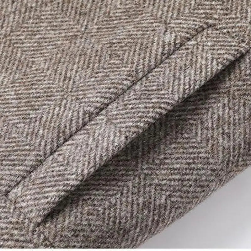 Enzo | Classic Herringbone Mens Winter Jacket