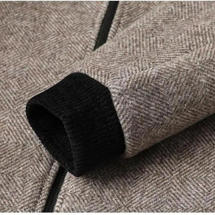 Enzo | Classic Herringbone Mens Winter Jacket