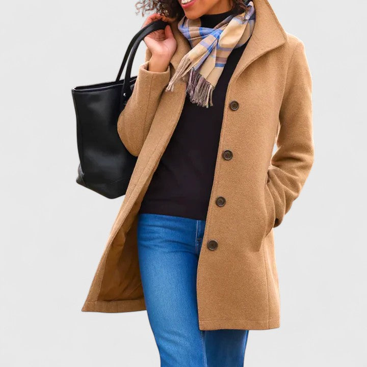 Esme | Cosy Longline Button Front Long Jacket