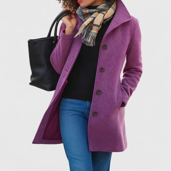 Esme | Cosy Longline Button Front Long Jacket
