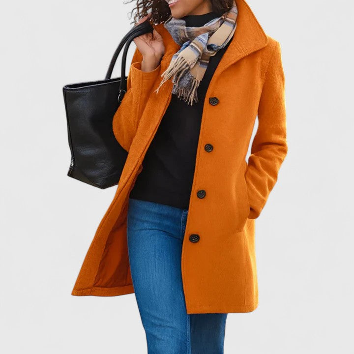 Esme | Cosy Longline Button Front Long Jacket