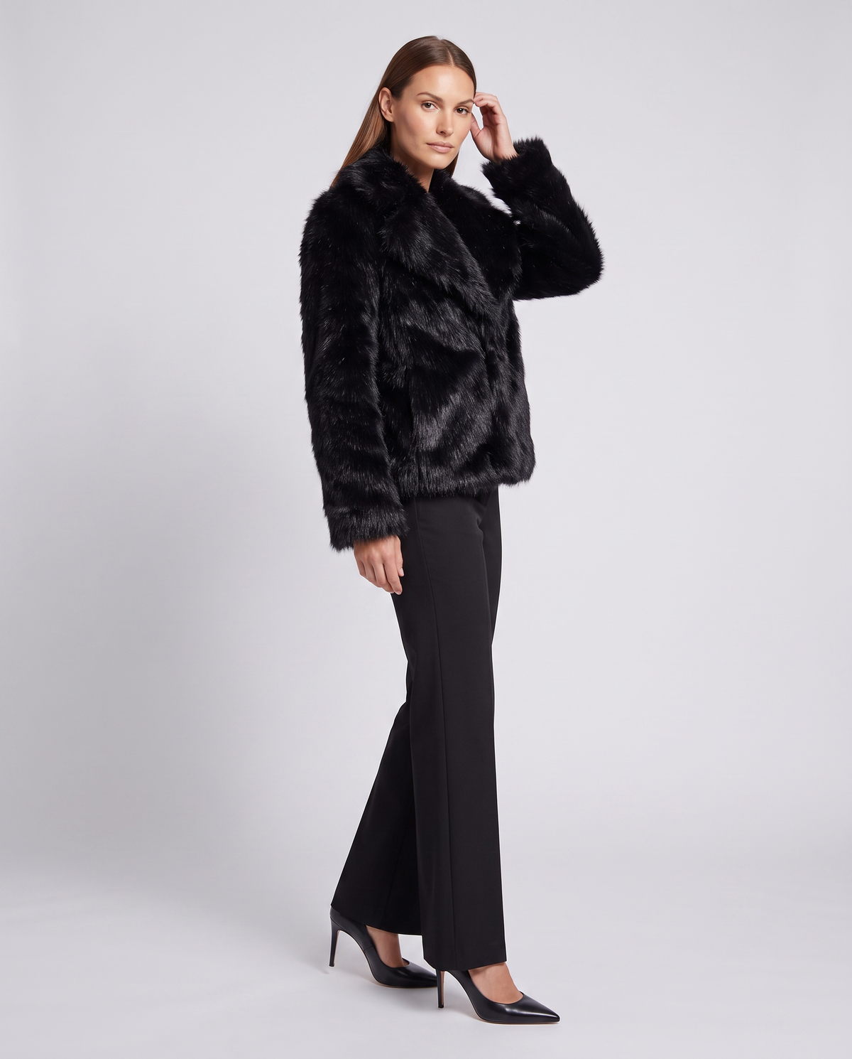 Esme | Cosy Shaggy Collared Fur Jacket