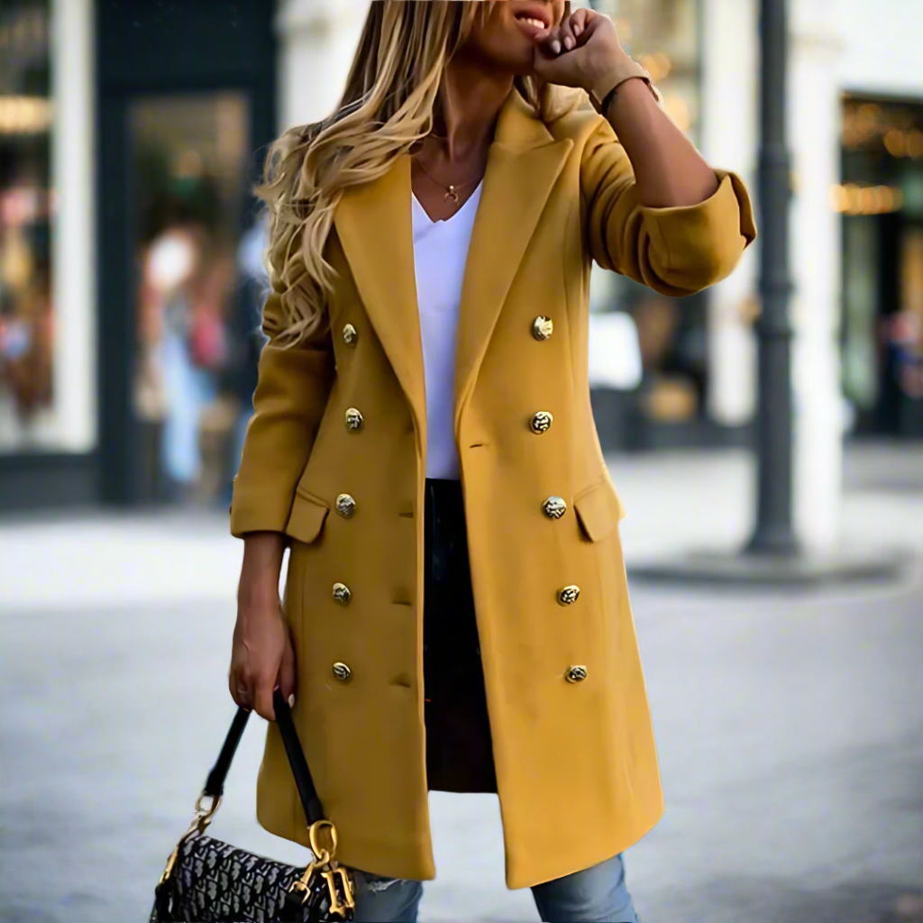Esme | Double-Breasted Mid Length Winter Coat