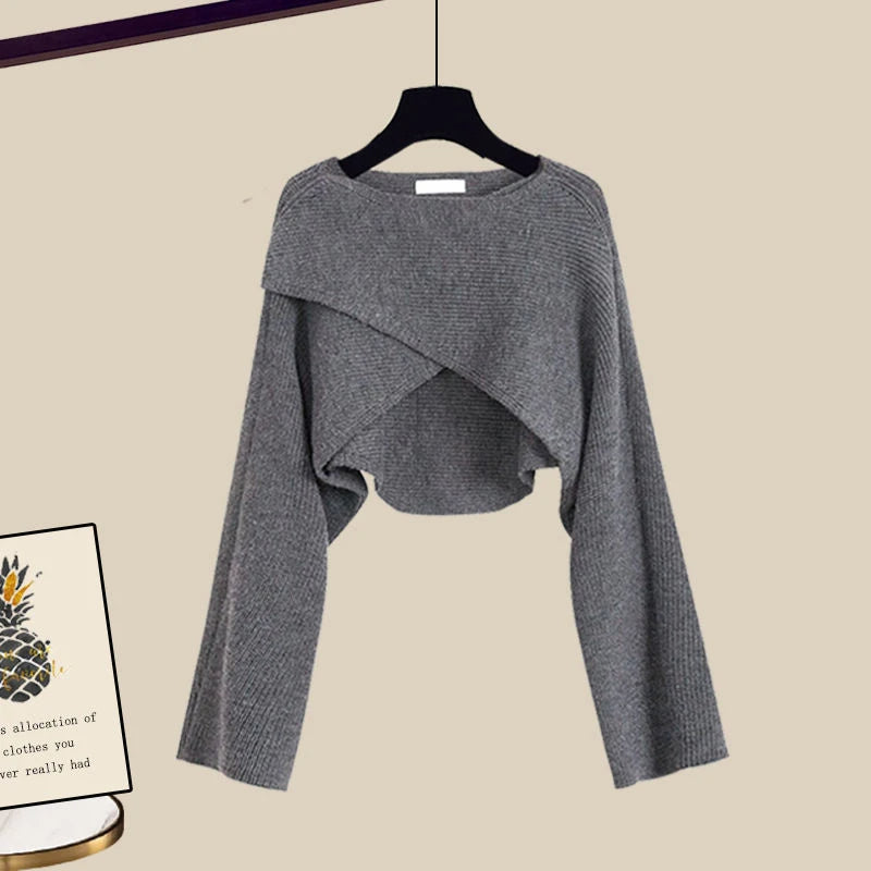 Eva | Polished 3 Piece Wide Leg Knitted Co-ord Set