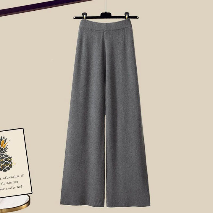 Eva | Polished 3 Piece Wide Leg Knitted Co-ord Set