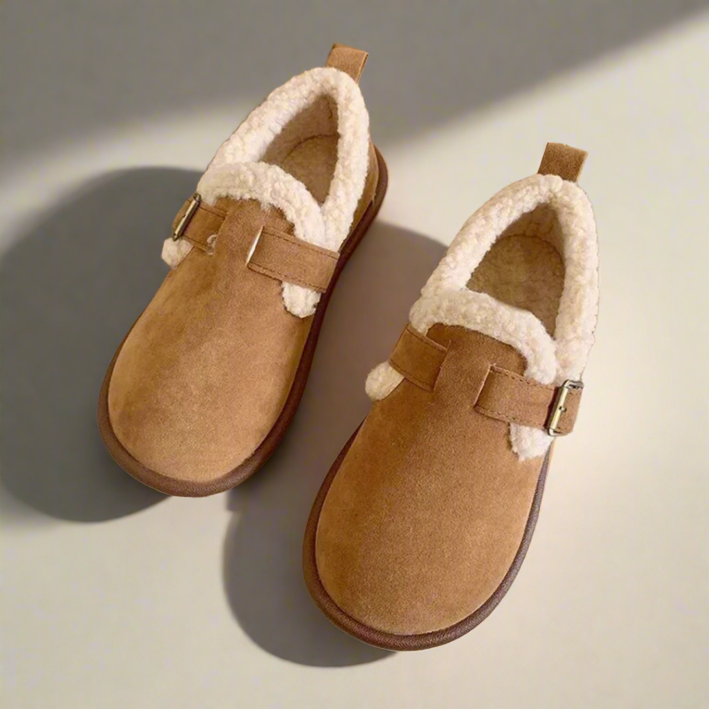 Evie | Classic Buckle Strap Closed Back Slippers