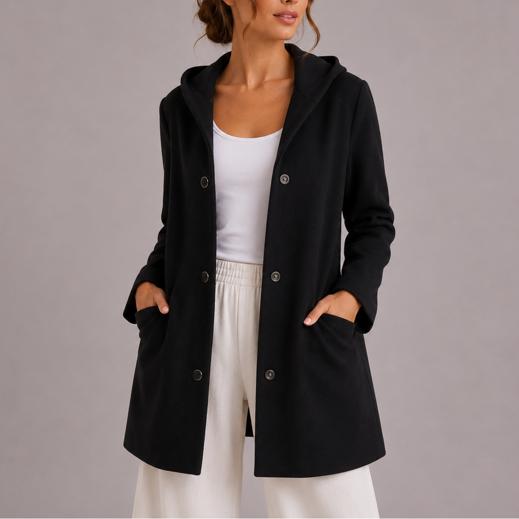 Evie | Relaxed Hooded Cardigan Jacket with Pockets