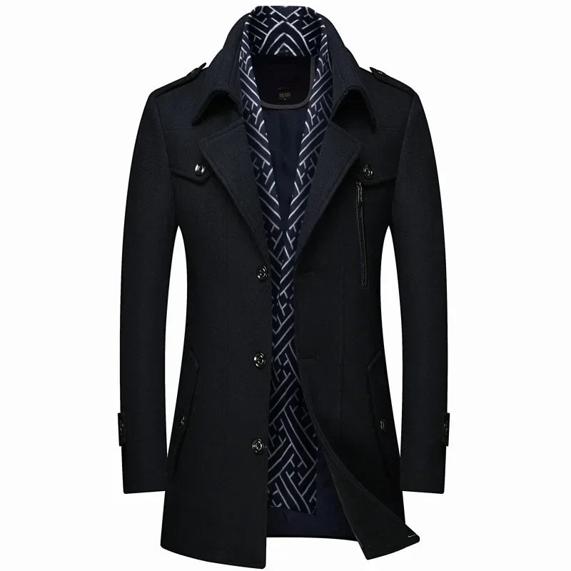 Felix | Sophisticated Single-Breasted Mens Winter Coat