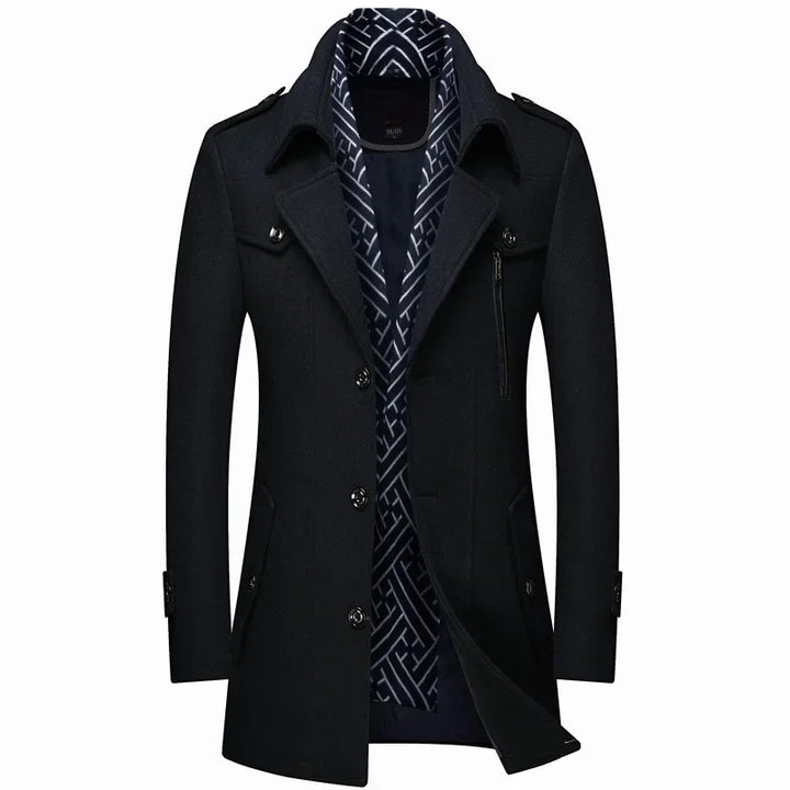 Felix | Sophisticated Single-Breasted Mens Winter Coat