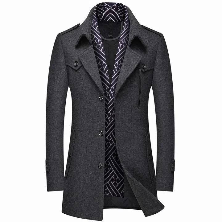 Felix | Sophisticated Single-Breasted Mens Winter Coat