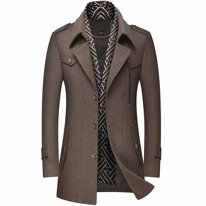 Felix | Sophisticated Single-Breasted Mens Winter Coat