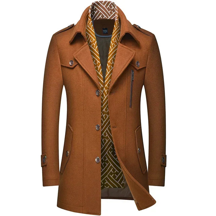 Felix | Sophisticated Single-Breasted Mens Winter Coat