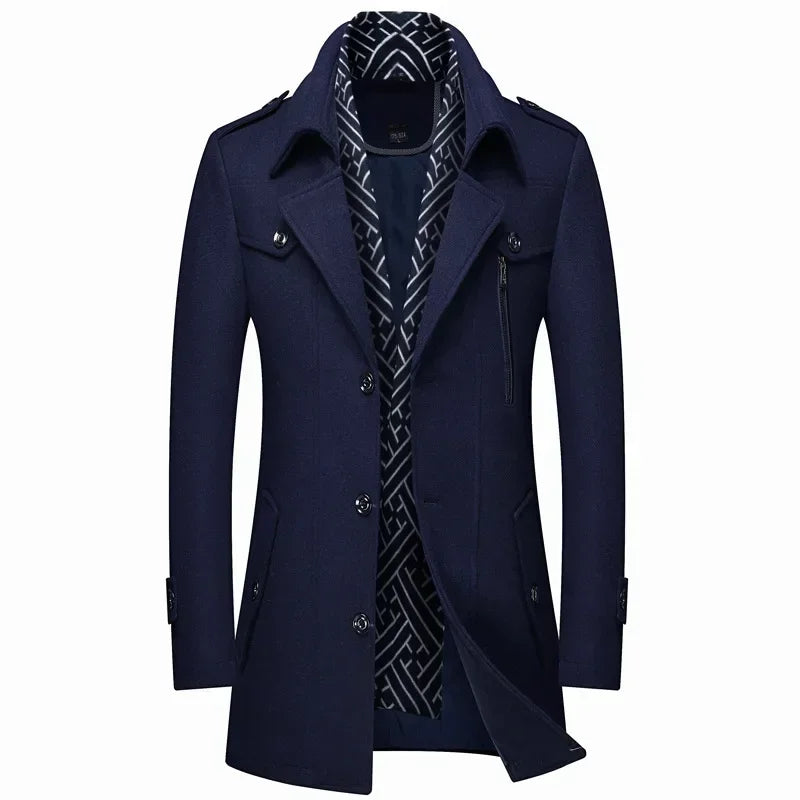 Felix | Sophisticated Single-Breasted Mens Winter Coat