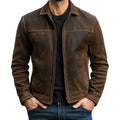 Felix | Sophisticated Textured Zip-Up Bomber Jacket