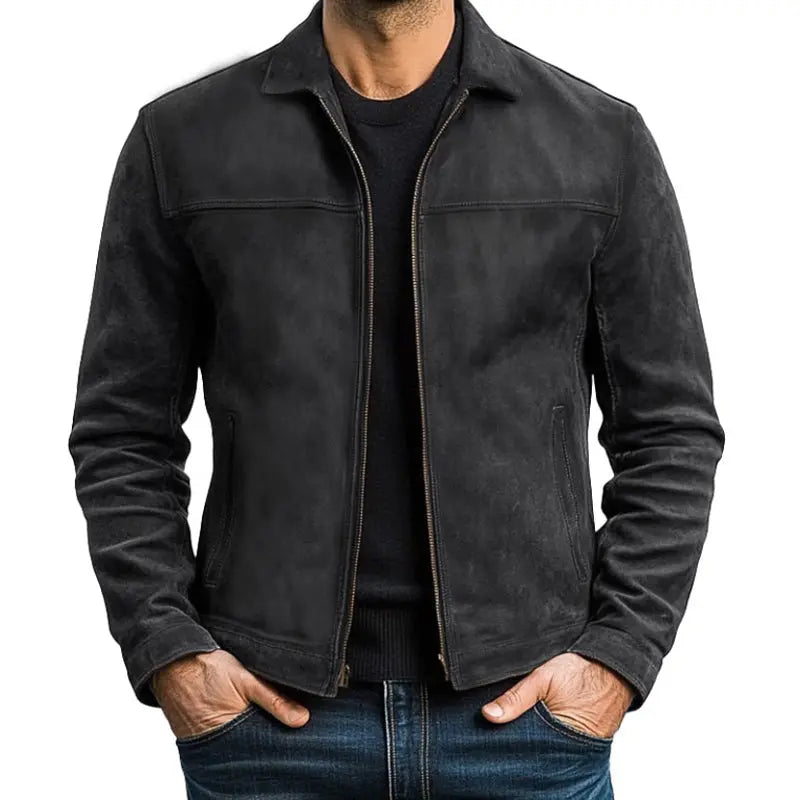 Felix | Sophisticated Textured Zip-Up Bomber Jacket