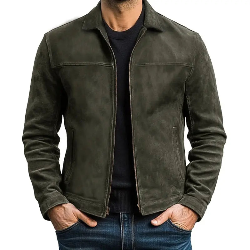 Felix | Sophisticated Textured Zip-Up Bomber Jacket