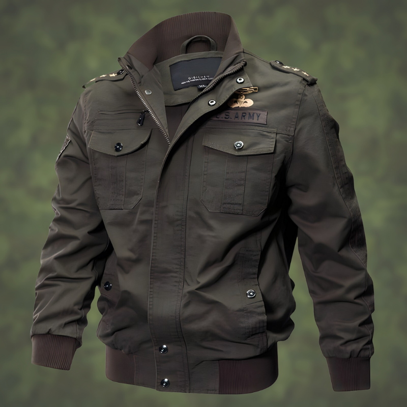 Felix | Timeless Military Style Bomber Jacket with Utility Pockets
