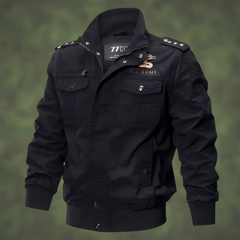 Felix | Timeless Military Style Bomber Jacket with Utility Pockets