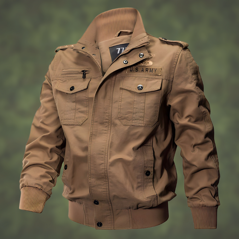 Felix | Timeless Military Style Bomber Jacket with Utility Pockets