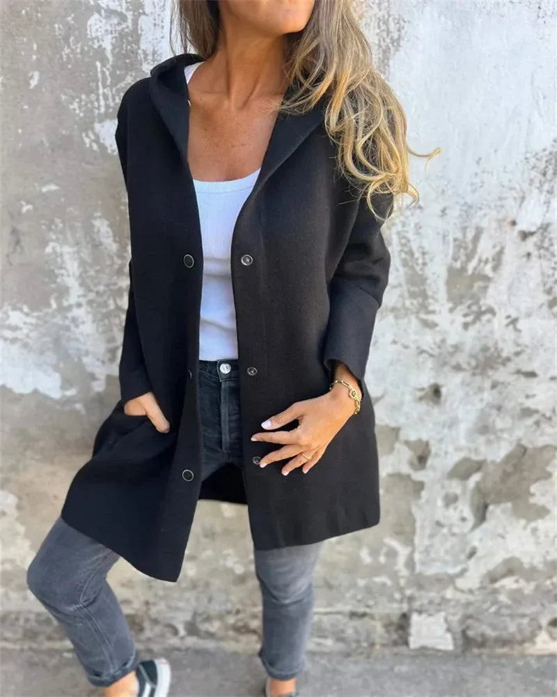 Florence | Chic Longline Hooded Winter Coat